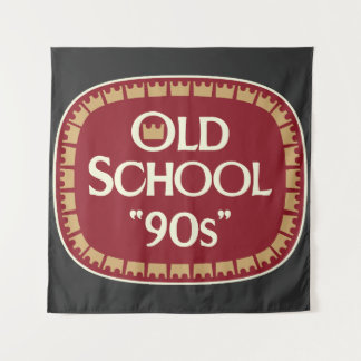Oud School 90s Moutwijn 40oz Label Ontwerp Wandkleed
