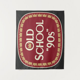 Oud School 90s Moutwijn 40oz Labelontwerp Wandkleed