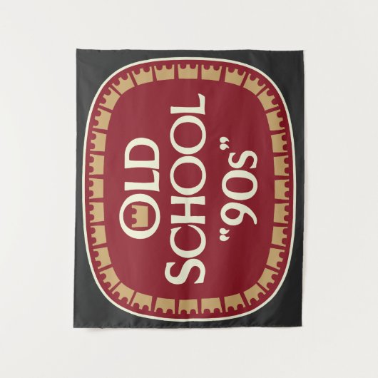 Oud School 90s Moutwijn 40oz Labelontwerp Wandkleed (Voorkant)