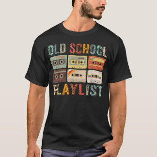 oud-school afspeellijst grappig t-shirt