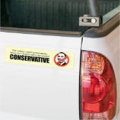 Oud-school conservatief bumpersticker (Op Truck)