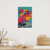 Oud School Raveposter Poster (Keuken)