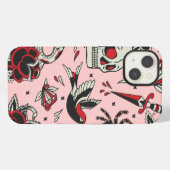 Oud School Tattoo iPhone Hoesje (Achterkant horizontaal)