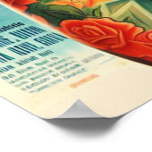 Oud School Tattoo Meisje Poster (Hoek)