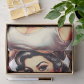 Oud School Tattoo Pin-up Tissuepapier (Geschenk)