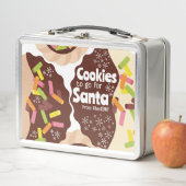 Oud school vintage kerst lunchbox (In situ)