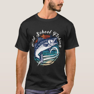 Oud-school vissen - Vintage Forel die springt Desi T-shirt