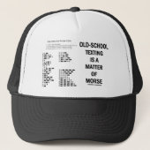 Oud-schoolsms'en is een kwestie van morse trucker pet (Voorkant)
