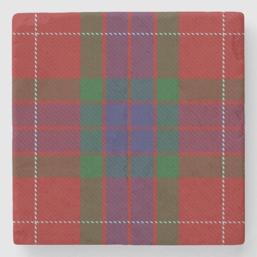 Oud Schots Taverne Clan Fraser Tartan Stenen Onderzetter (Voorkant)