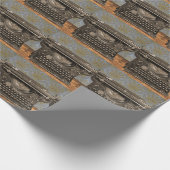 oud  schrijfmachinepapier cadeaupapier (Hoek)