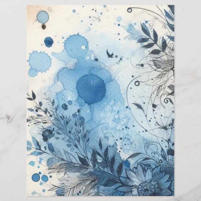 Oud schrootboek ephemera vintage scrapbookpapier (Voorkant)
