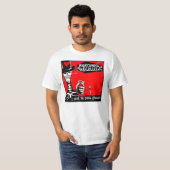 Oud Scratch-ik hoor de duivel lachen T-shirt (Voorkant volledig)