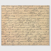 Oud  script cadeaupapier (Vlak)