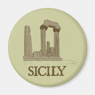 Oud Sicilië Agrigento Ruïnes Magneet