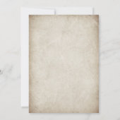 Oud skelet volwassenen Halloween-feest Kaart (Achterkant)