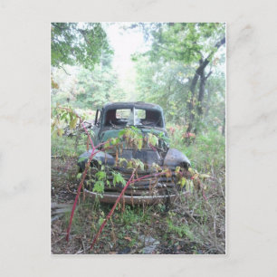 Oud slaan op vrachtwagen briefkaart