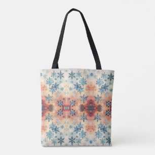 Oud Sneeuwvlokken Patroon - Boodschappentas Tote Bag