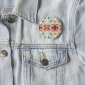 Oud Sneeuwvlokken Patroon - Knop Ronde Button 5,7 Cm (In situ)