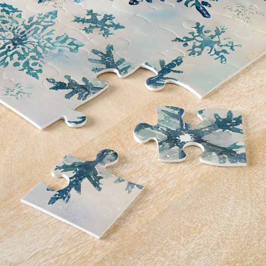 Oud Sneeuwvlokken Patroon - Legpuzzel (Zijkant)