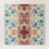 Oud Sneeuwvlokken Patroon - Legpuzzel (Horizontaal)