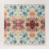 Oud Sneeuwvlokken Patroon - Legpuzzel (Verticaal)