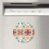 Oud Sneeuwvlokken Patroon - Magneet (Insitu (Vaatwasser))