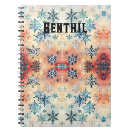 Oud Sneeuwvlokken Patroon - Notitieboek