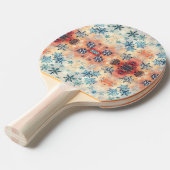 Oud Sneeuwvlokken Patroon - Ping Pong Batje (Voorkant Gekanteld)