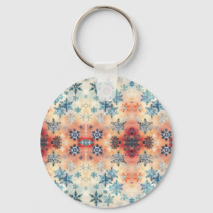 Oud Sneeuwvlokken Patroon - Sleutelhanger