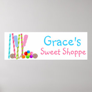 Oud Snoep Sweet Shoppe Banner Poster