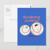 Oud Softy in hart en nieren Briefkaart (Voorkant / Achterkant)