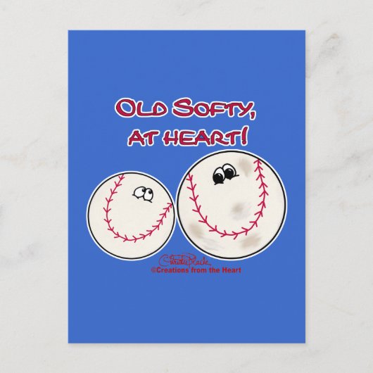 Oud Softy in hart en nieren Briefkaart (Voorkant)