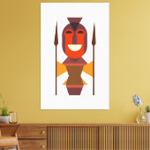 oud soldaat canvas afdruk (Insitu (Woonkamer))