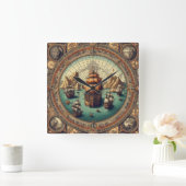 Oud Spaans zeilschip, kaart 3 Vierkante Klok (Huis)