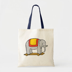 Oud Speelgoed Circus Olifant Canvas Tote Bag