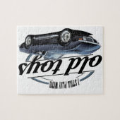 oud speelgoed zwarte vette legpuzzel (Horizontaal)