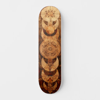 Oud spiritueel ontwerp skateboard