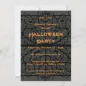 Oud Spooky Huis Halloween Party uitnodiging (Achterkant)