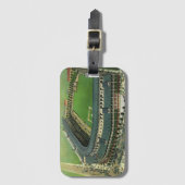 Oud sport baseballstadion, luchtfoto bagagelabel (Voorkant (verticaal))