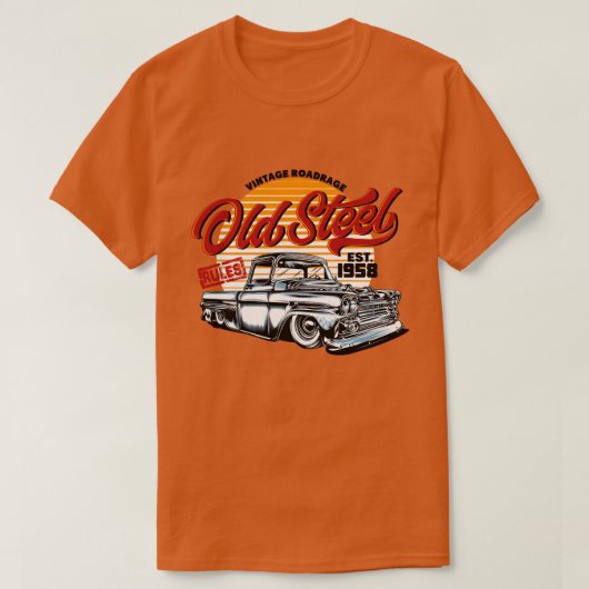 Oud staal 1958 Classic  Truck T-shirt (Design voorkant)