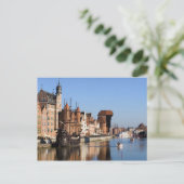 Oud stadje Gdansk in Polen Briefkaart (Staand voorkant)