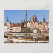 Oud stadje Gdansk in Polen Briefkaart (Voorkant)