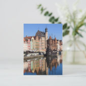 Oud stadje Gdansk in Polen Briefkaart (Staand voorkant)