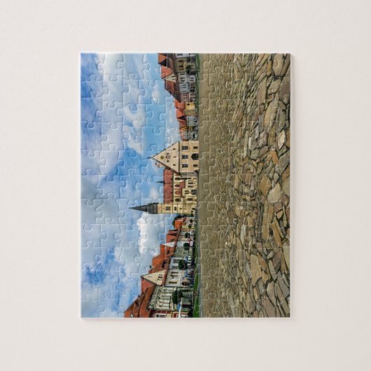 Oud stadsplein in Bardejov, Slowakije Legpuzzel (Verticaal)