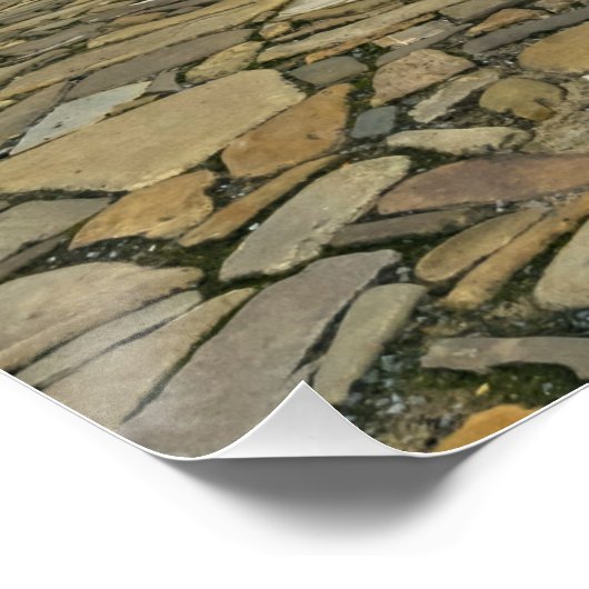 Oud stadsplein in Bardejov, Slowakije Perfect Poster (Hoek)