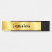 Oud stijlhandgeschreven script Faux Gold Elegant Deurbordje (Voorkant)