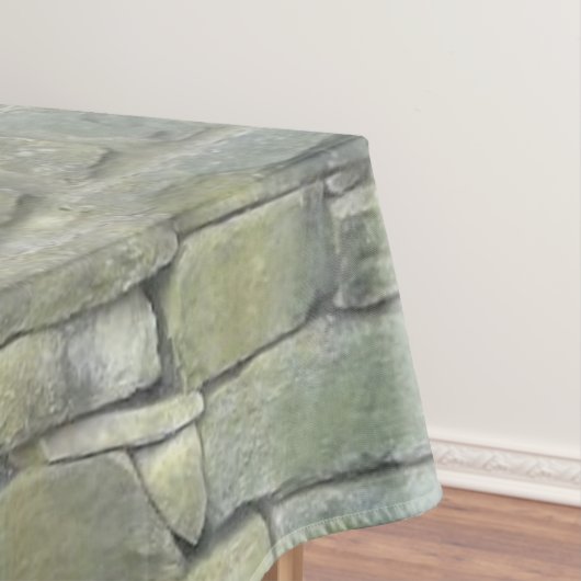 Oud stone wandpatroon, roestachtig tablet tafelkleed (Voorbeeld)