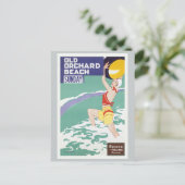 Oud stral Vintage Briefkaart (Staand voorkant)