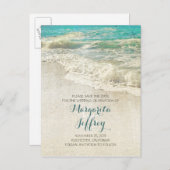 Oud  strand red de datum briefkaarten (Voorkant / Achterkant)