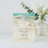 Oud  strand red de datum briefkaarten (Staand voorkant)